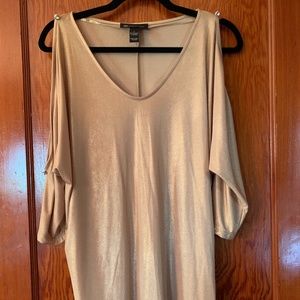 Gold INC blouse, with cut out sleeves